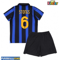 Inter Milan John Stones #6 Heimtrikotsatz Kinder 2026-27 Kurzarm (+ Kurze Hosen)